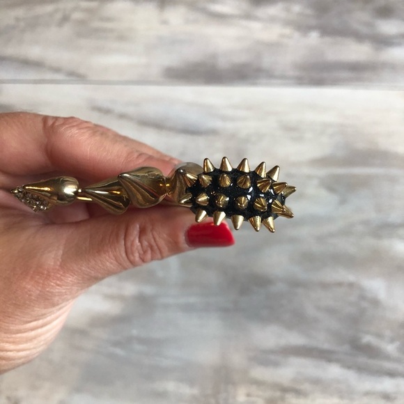 New Gold studded spike Hair Clips main image 3